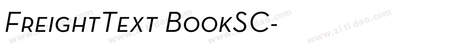 FreightText BookSC字体转换